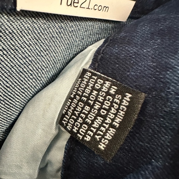 Rue21 Men's Skinny Jeans - Blue with Green and Red Details - Picture 5 of 7